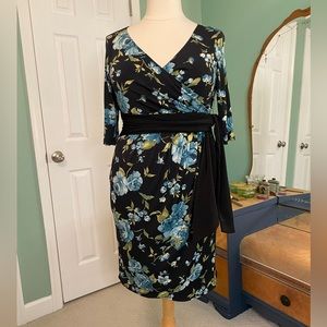 Wrap front dress
